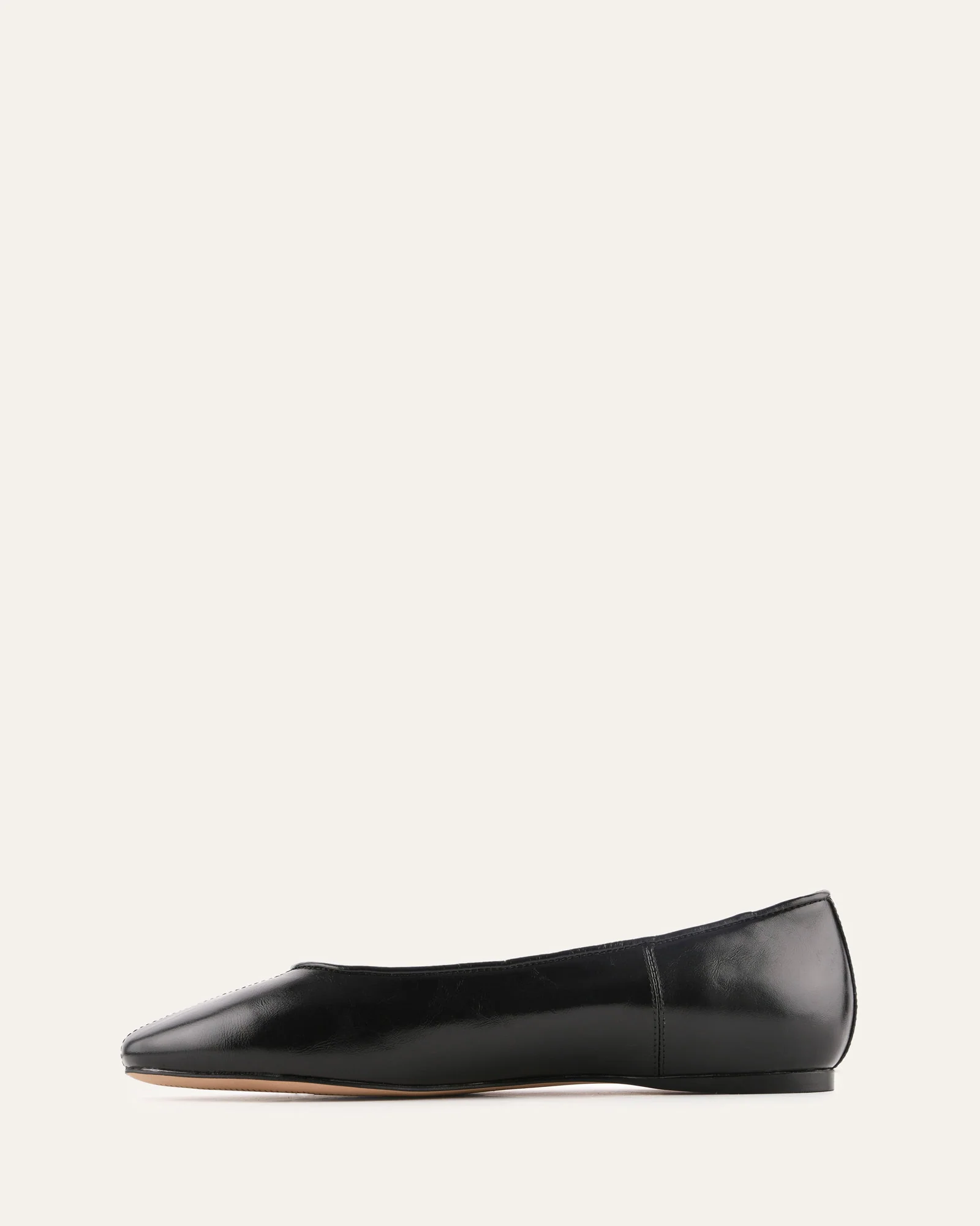 YARRA DRESS FLATS BLACK LEATHER - Image 6