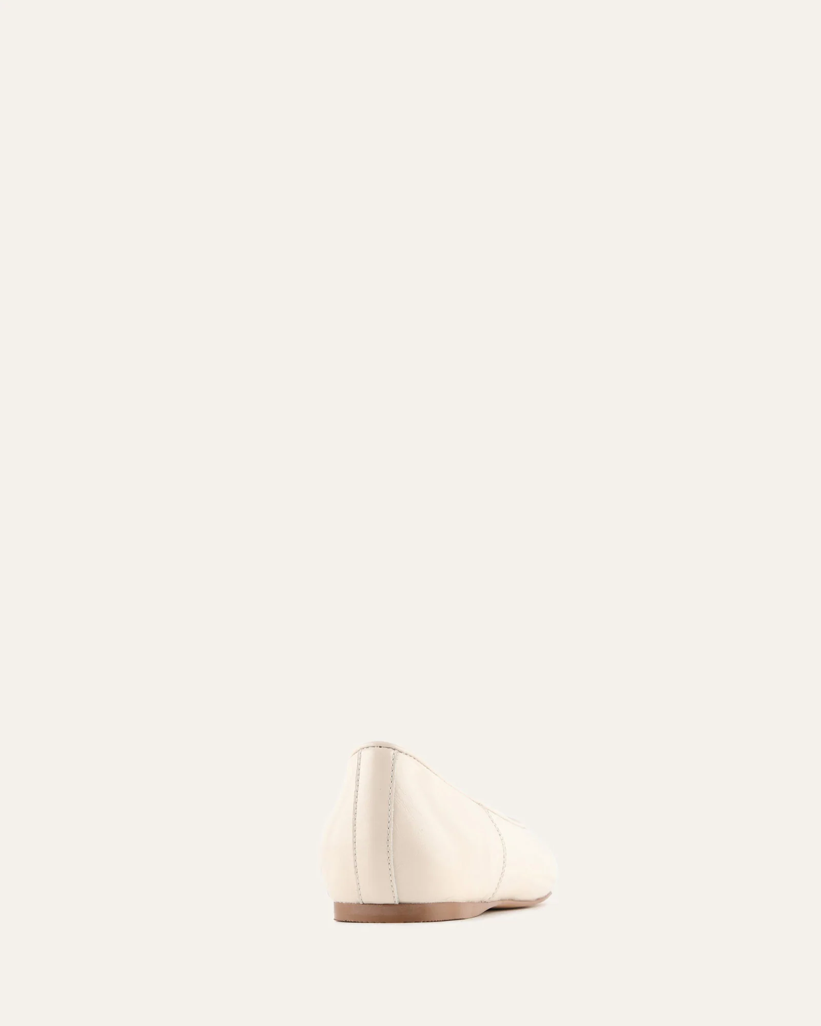 YARRA DRESS FLATS OFF WHITE LEATHER - Image 5