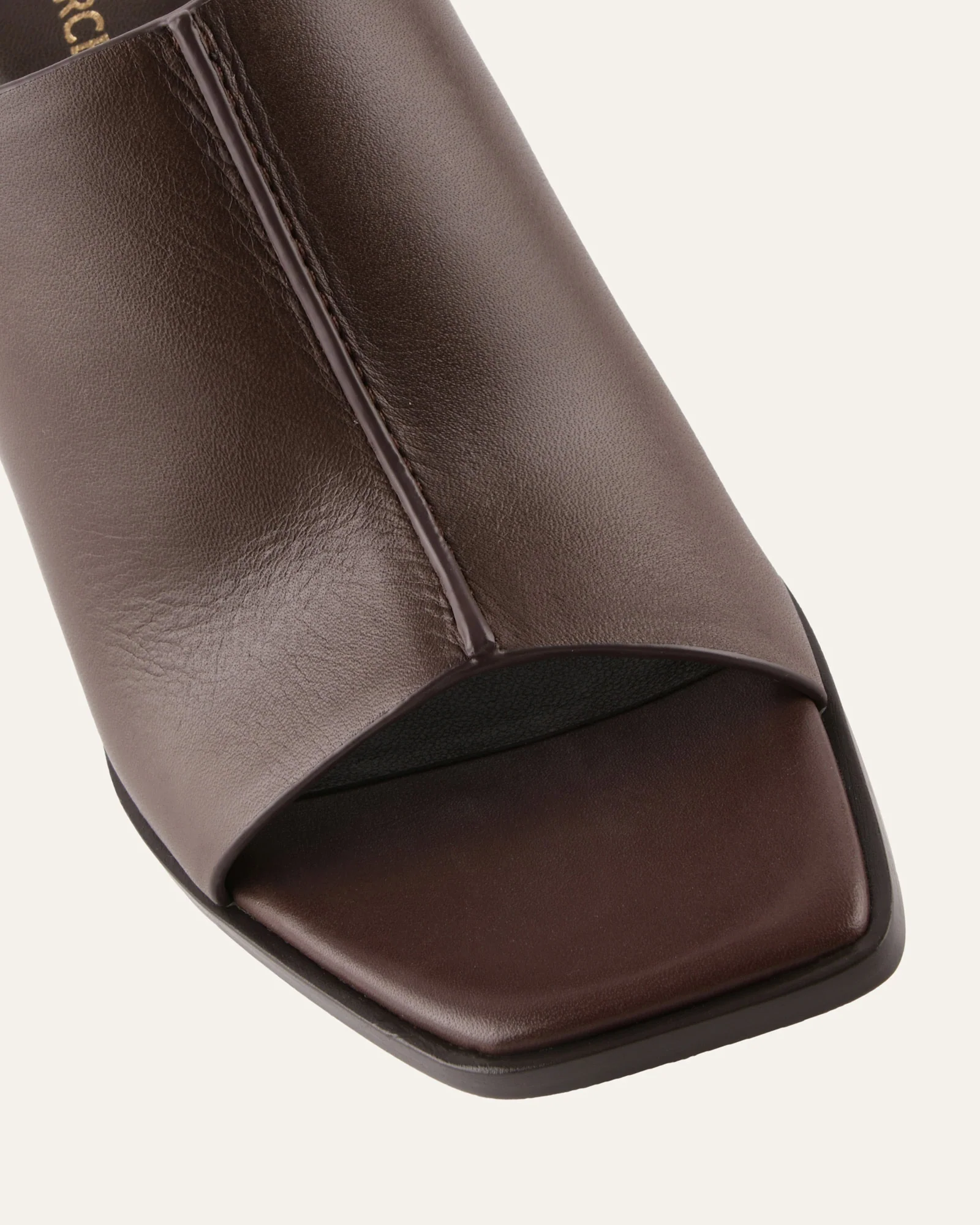 ZULU HIGH HEEL SANDALS BITTER CHOC LEATHER - Image 4